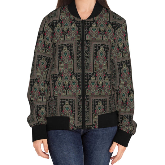 Women's Bomber Jacket - Mughal Majestic