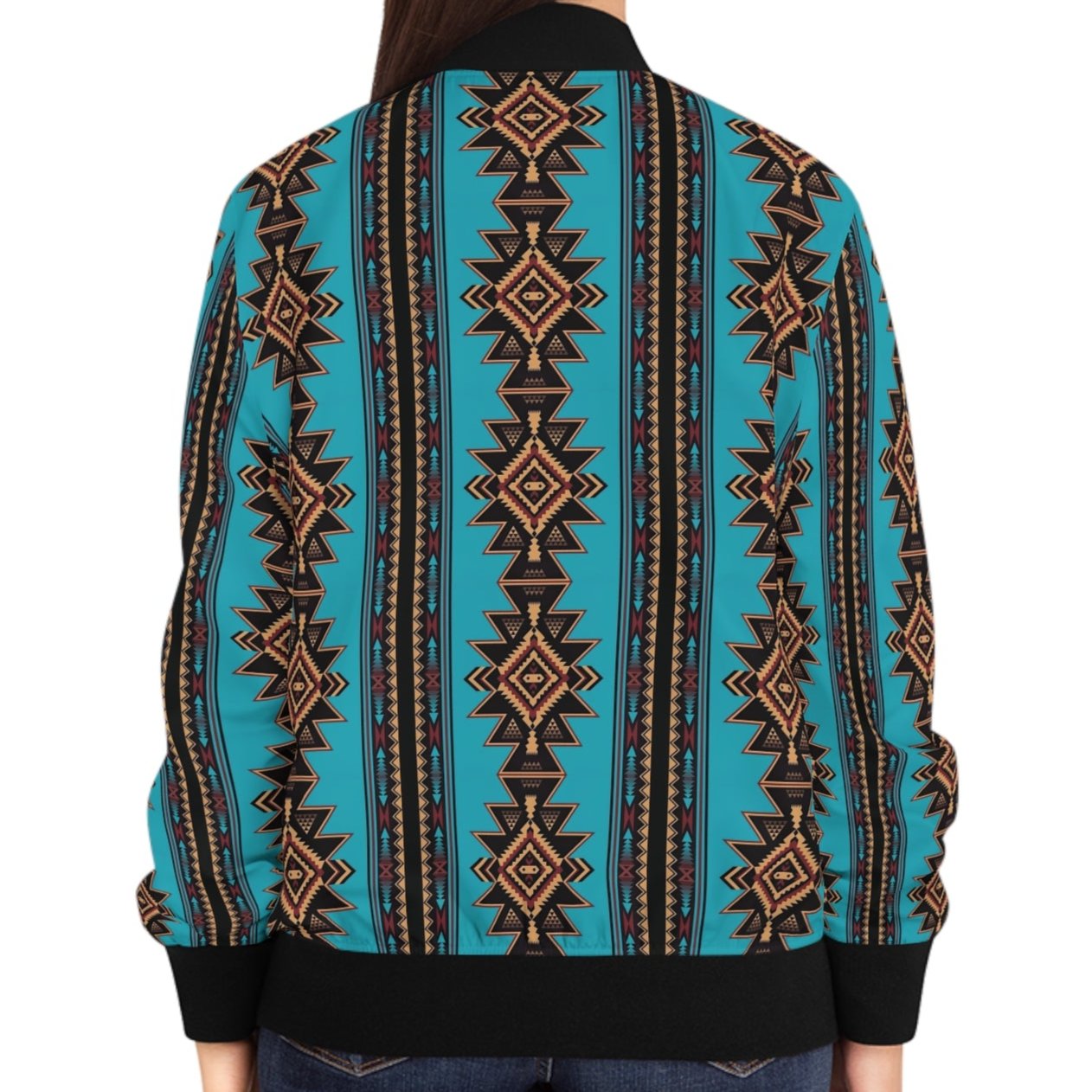 Women's Bomber Jacket - Navajo Echo