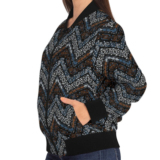 Women's Bomber Jacket - Nizhoni Weave