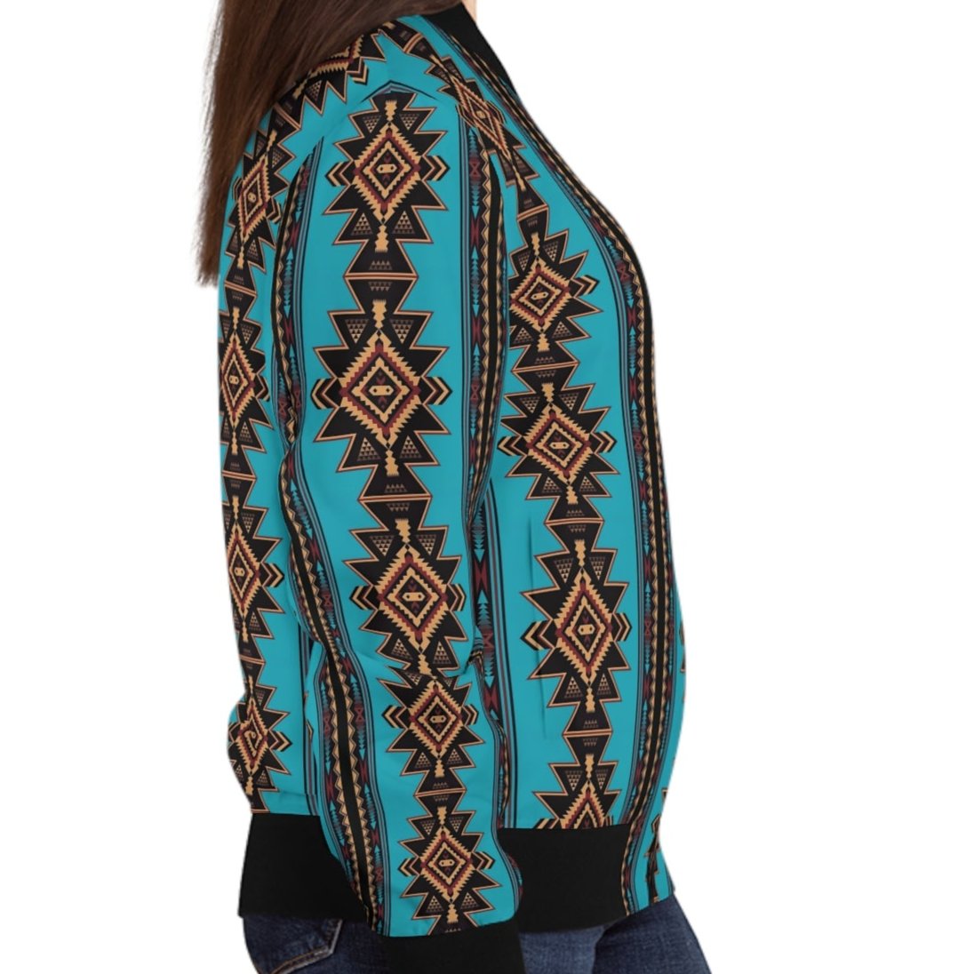 Women's Bomber Jacket - Navajo Echo