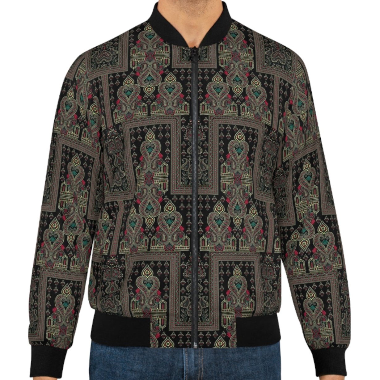 Men's Bomber Jacket - Mughal Majestic