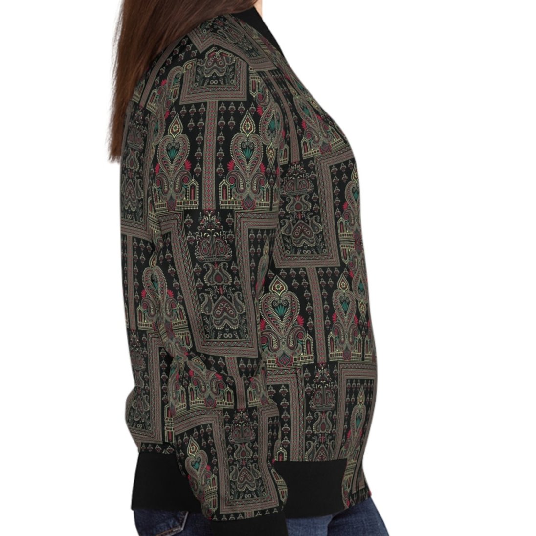 Women's Bomber Jacket - Mughal Majestic