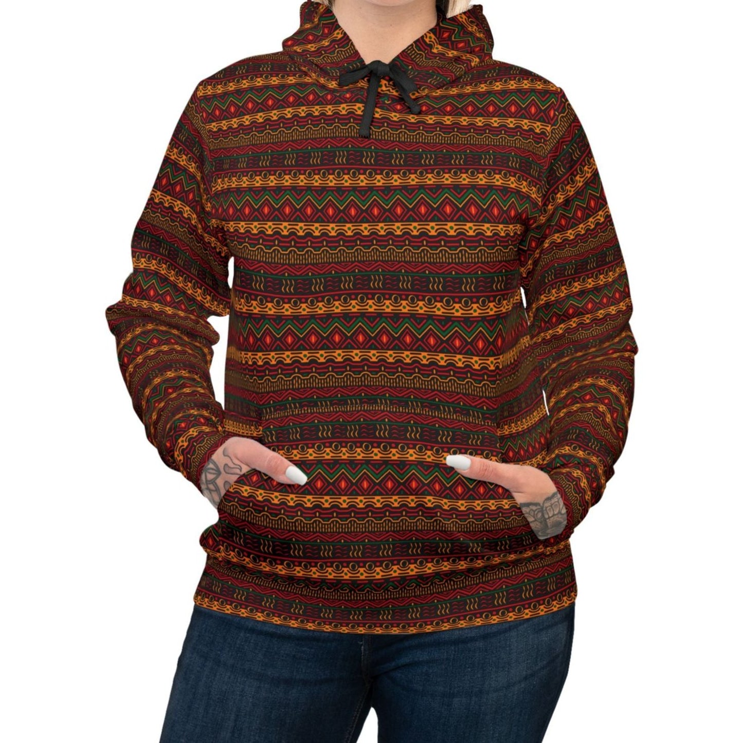 Unisex Athletic Hoodie - Kente Essence