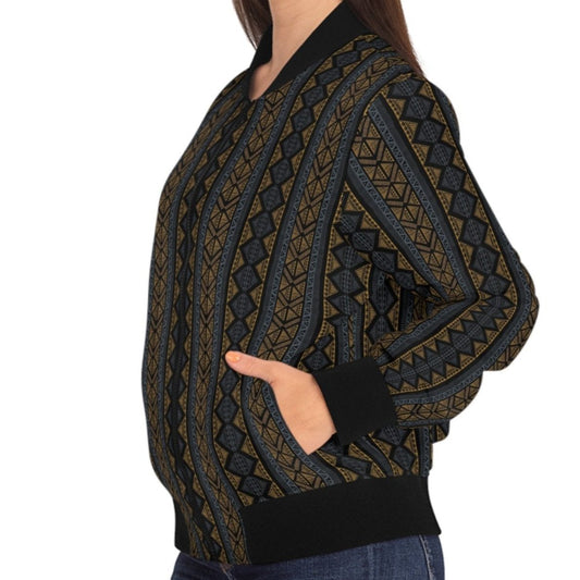 Women's Bomber Jacket - Sankofa Roots